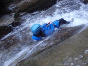 Rutsche in der Auerklamm in Tirol