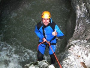 Abseilen in der Kobelache